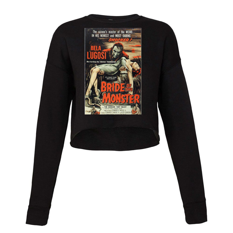 Bride Of The Monsters Cropped Sweater | Artistshot