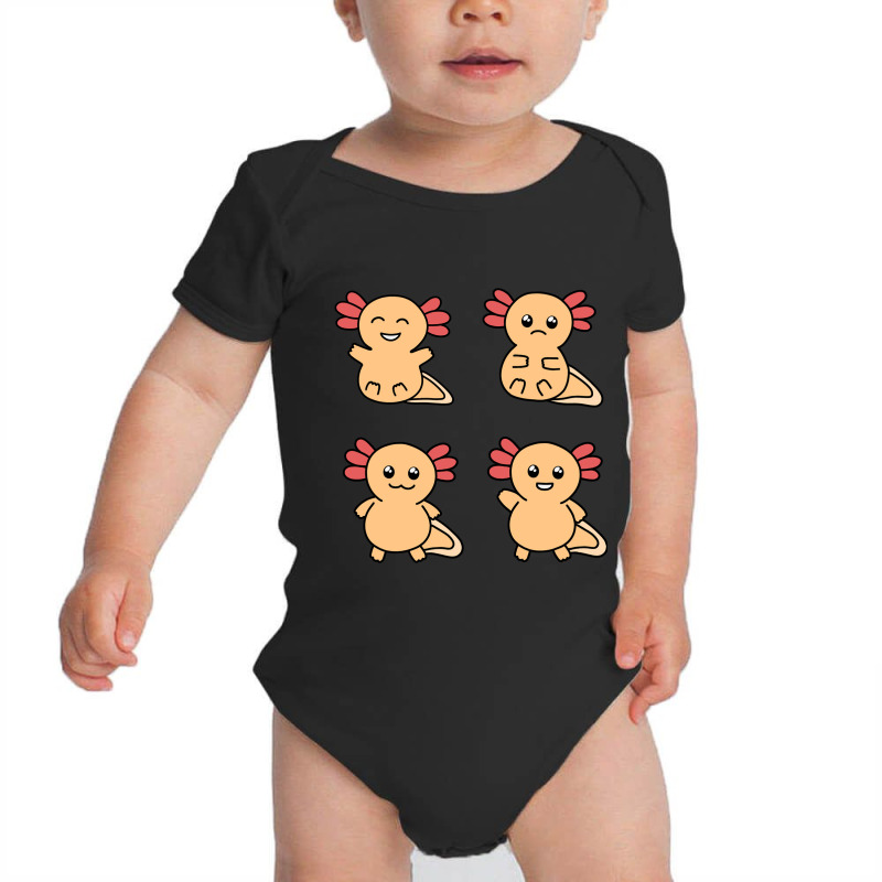 Golden Albino Axolotl  Yellow Axolotl Baby Bodysuit by JessyTee01 | Artistshot