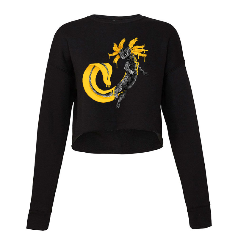 Golden Axolotl Cropped Sweater by JessyTee01 | Artistshot