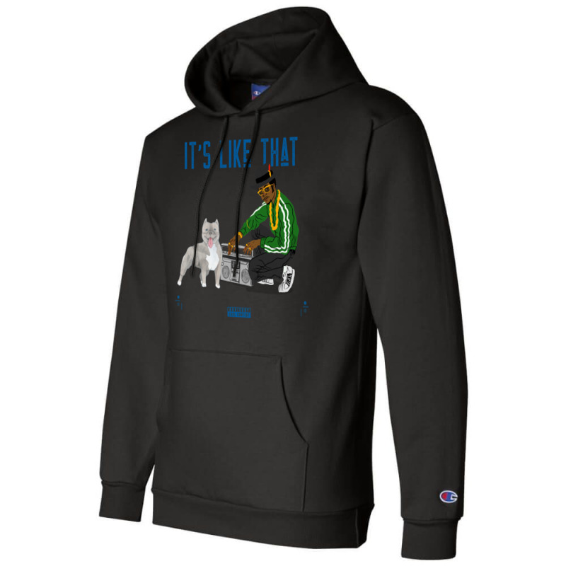 Rapper With Puppy Pitbull Rappers With Puppies Champion Hoodie | Artistshot