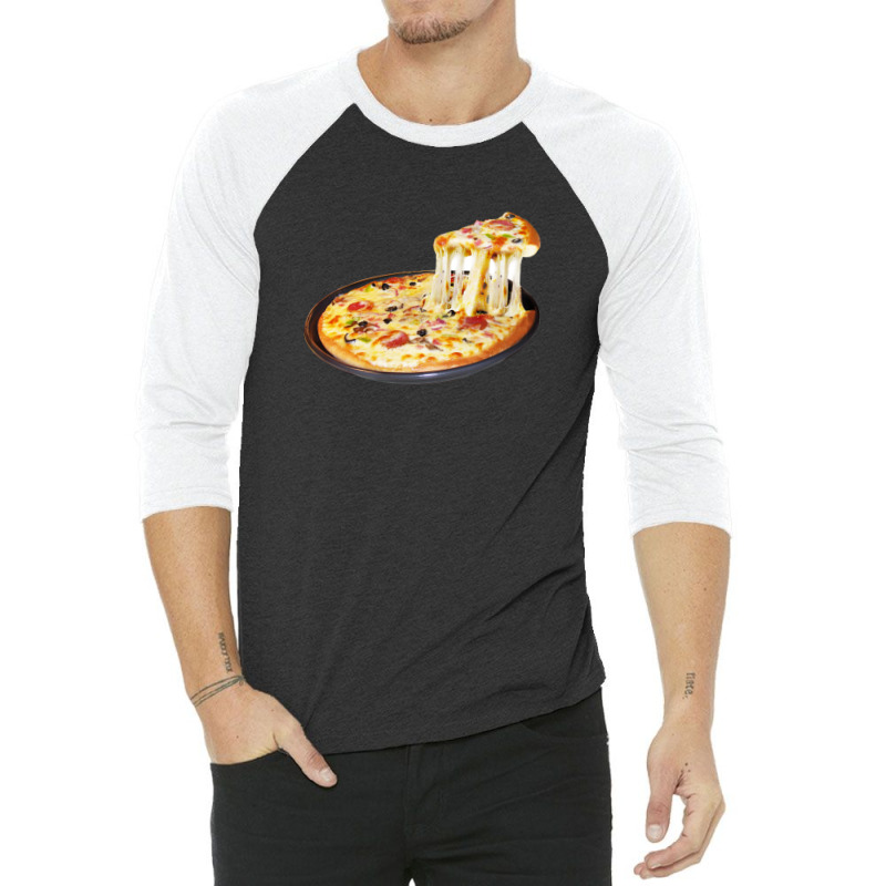 Pizza 3/4 Sleeve Shirt by Rahmadi1984 | Artistshot