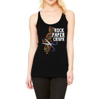 Rock Paper Crispr Dna Biologist Genetic Engineering Science Racerback Tank | Artistshot