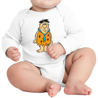 Flinstones Fred And Barney Long Sleeve Baby Bodysuit | Artistshot