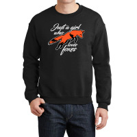 Girl Loves Animal Crewneck Sweatshirt | Artistshot