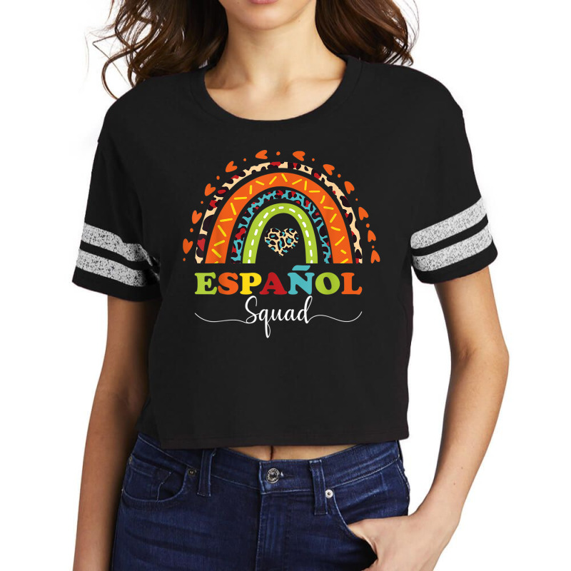 Espanol Squad Bilingual Spanish Teacher Back To School 2022 Scorecard Crop Tee by FionaMciver | Artistshot