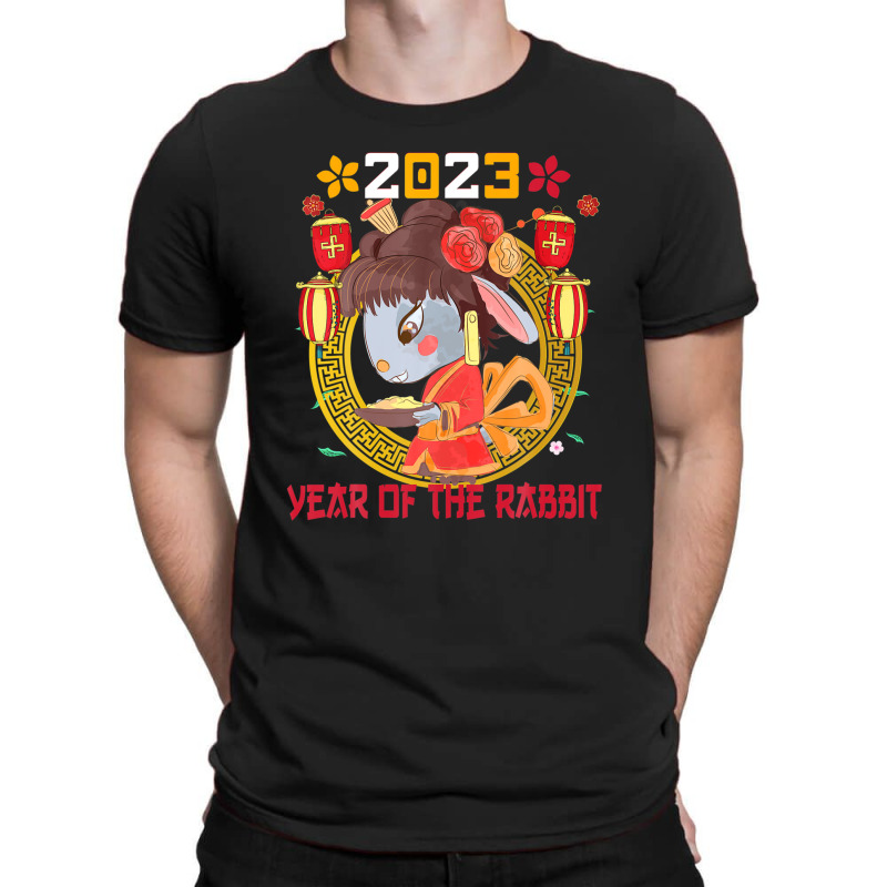 Happy Lunar New Year 2023 Cute Chinese Rabbit Decorations T-shirt | Artistshot