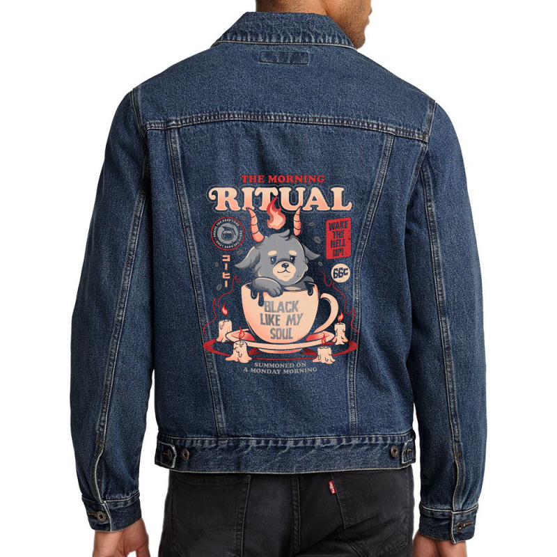 The Morning Ritual Men Denim Jacket by Woodrowsimonetti | Artistshot