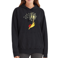 Dandelion Seeds Ladybug For Gardener Herbalist Vintage Hoodie | Artistshot