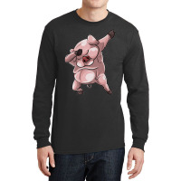 Cool Dabbing Pig Funny Hip Hop Boar Dancing Hog Pet Gift Premium Long Sleeve Shirts | Artistshot