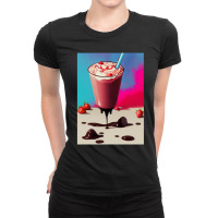 Strawberry Milkshake 2 Ladies Fitted T-shirt | Artistshot