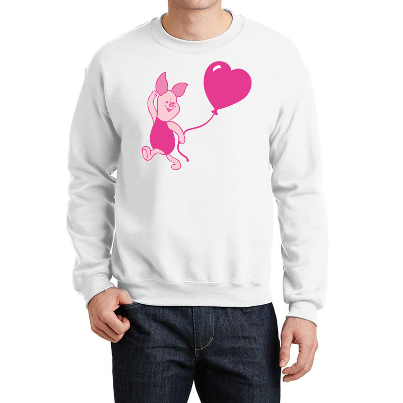 Piglet With Heart Crewneck Sweatshirt by creaker | Artistshot