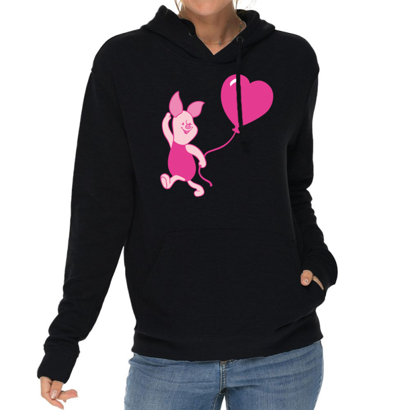 Piglet With Heart Lightweight Hoodie by creaker | Artistshot