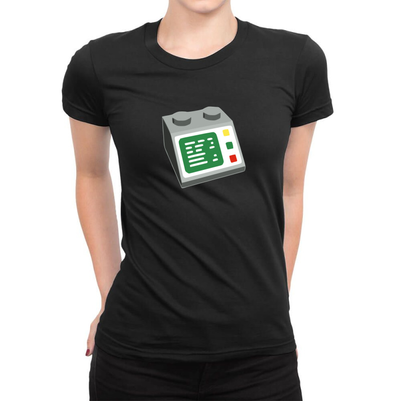 Toy Brick Computer Console Ladies Fitted T-Shirt by ElenaMCartasegna | Artistshot