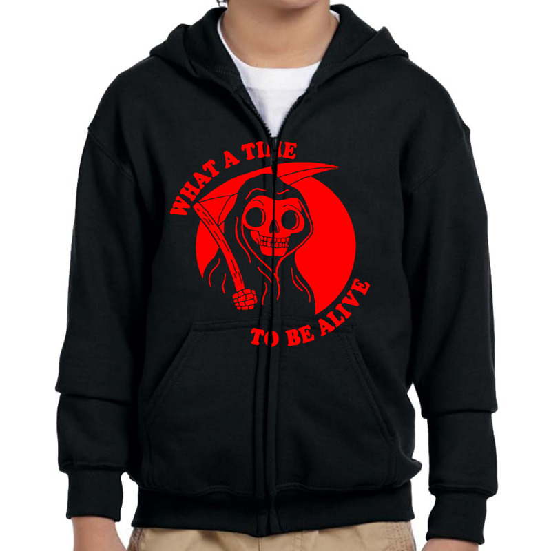 Time Animal Halloween Youth Zipper Hoodie by komaru | Artistshot