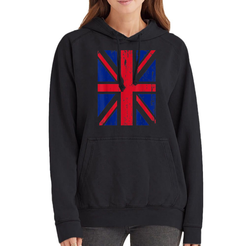 Union Jack Flag United Kingdom Great Britain Vintage Hoodie | Artistshot