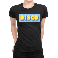 Disco Display Banner Ladies Fitted T-shirt | Artistshot