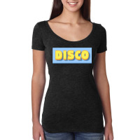 Disco Display Banner Women's Triblend Scoop T-shirt | Artistshot