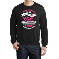 Cleft Lip Palate Ribbon Awareness Week Orofacial Hare Lip Crewneck Sweatshirt | Artistshot