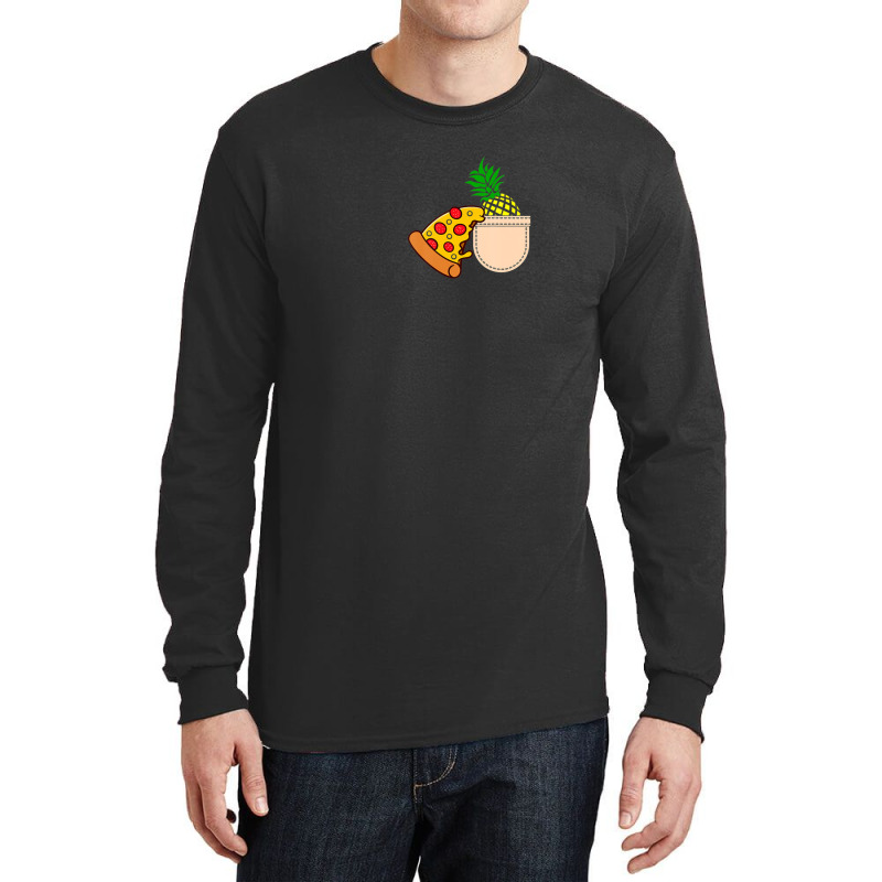 Pizza Loves Pineapple Funny Pizza Lovers Long Sleeve Shirts | Artistshot