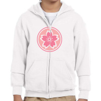 Cute Pink Sakura Youth Zipper Hoodie | Artistshot