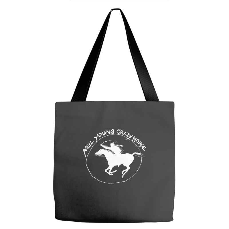 Neil Young Crazy Horse Tote Bags by BLACKHEART | Artistshot