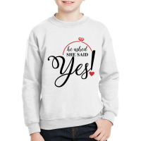 Finally Yes Youth Sweatshirt | Artistshot