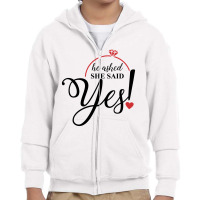 Finally Yes Youth Zipper Hoodie | Artistshot