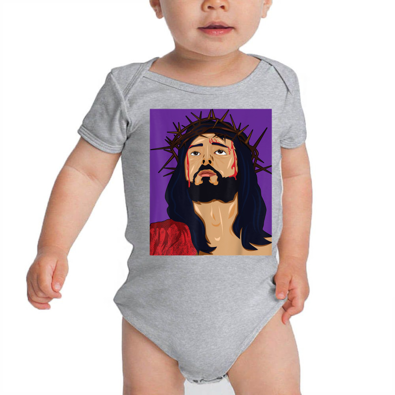 Christ Jesus T Cross Of Nazareth Our Savior Jesus Cristo T Shirt Baby Bodysuit by beckiguralk28 | Artistshot