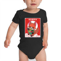 Red Panda Ramen Noodle Japan Cuisine Japanese Asian Food Baby Bodysuit | Artistshot