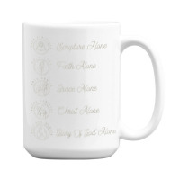 Sola Scriptura Protestant Christian Reformation 5 Solas 15 Oz Coffee Mug | Artistshot