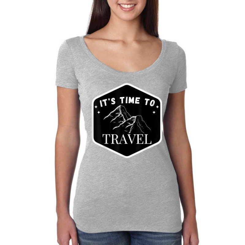 Fast Track Your Its Time To Travel T Shirt Women's Triblend Scoop T-shirt by rowenapas5d | Artistshot