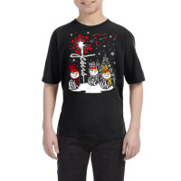 Faith Hope Love Snowman Jesus Dandelion Christian Christmas T Shirt Youth Tee | Artistshot