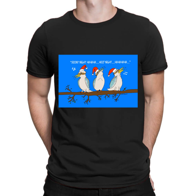 Australian Christmas Laughing Aussie Kookaburra Birds Greeting Card T-Shirt by JESSICAALLEN | Artistshot