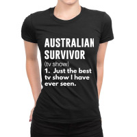 Australian Survivor Funny Definition  Essential Ladies Fitted T-shirt | Artistshot