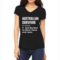 Australian Survivor Funny Definition  Essential Women's V-neck T-shirt | Artistshot