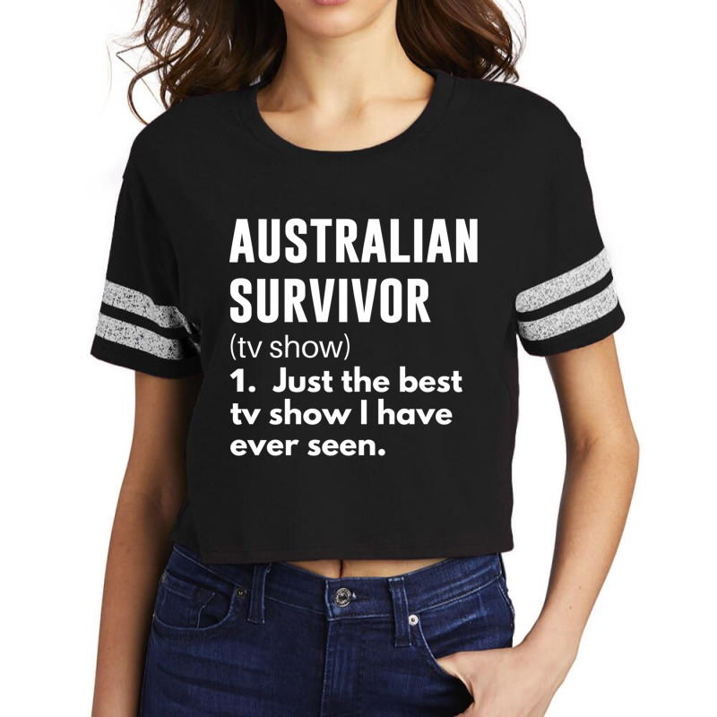 Australian Survivor Funny Definition  Essential Scorecard Crop Tee by JESSICAALLEN | Artistshot