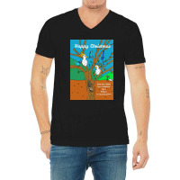 Australian Wildlife Christmas Outback Aussie Festive Xmas Greeting Car V-neck Tee | Artistshot