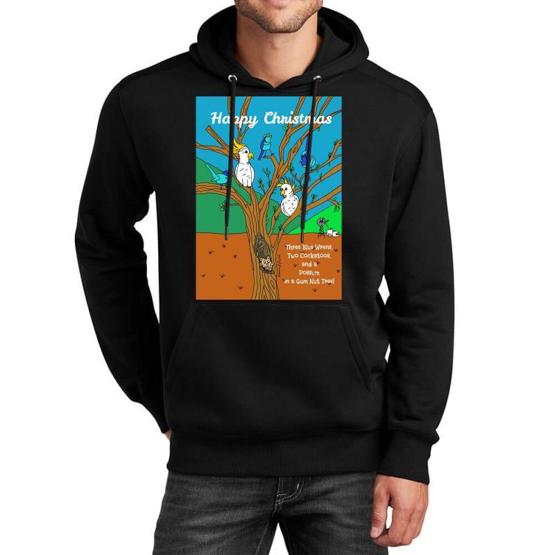 Australian Wildlife Christmas Outback Aussie Festive Xmas Greeting Car Unisex Hoodie by JESSICAALLEN | Artistshot