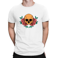 Skull And Flower T-shirt | Artistshot