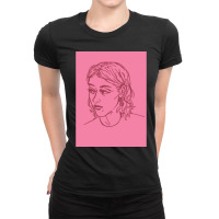 Fletcher Shears Drawing (pink) Premium Scoop Ladies Fitted T-shirt | Artistshot