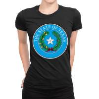 National Seal Of Texas State Of United States Of America Ladies Fitted T-shirt | Artistshot