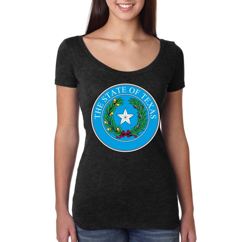 National Seal Of Texas State Of United States Of America Women's Triblend Scoop T-shirt by DemetriusWatkinsSr | Artistshot