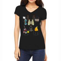 Zookeeper Costume Imitation Halloween Jungle Safari Explorer Women's V-neck T-shirt | Artistshot