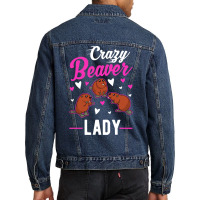 Beaver T  Shirt Crazy Beaver Lady T  Shirt Men Denim Jacket | Artistshot