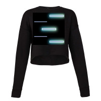 Glow Light Neon Light Background. Metaverse Or Futuristic Neon Design Cropped Sweater | Artistshot