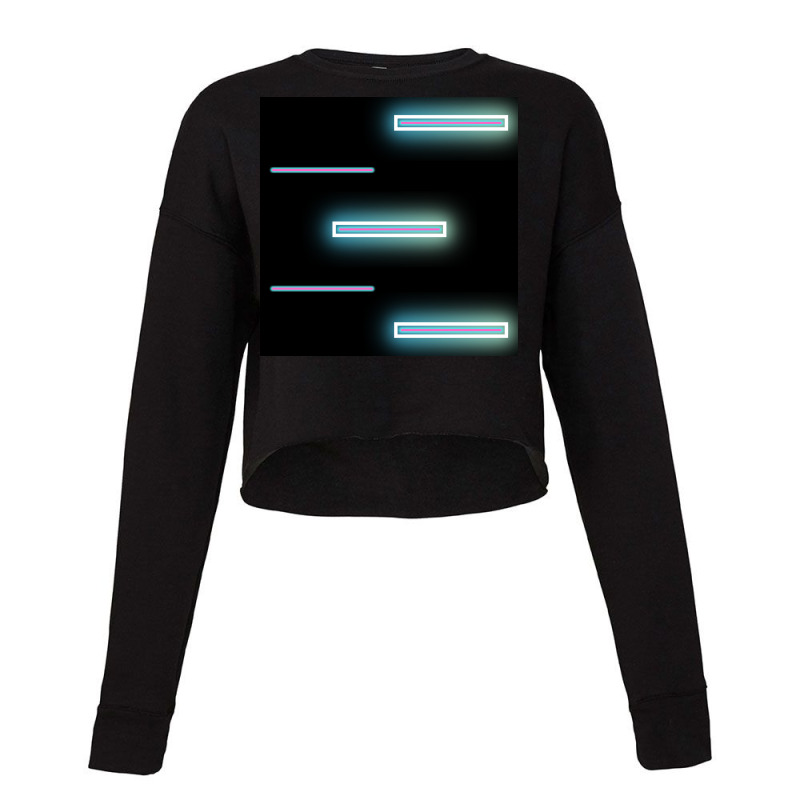 Glow Light Neon Light Background. Metaverse Or Futuristic Neon Design Cropped Sweater by American choice | Artistshot