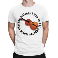 Music Literacy Matters I Like To Eat Puppies T-shirt | Artistshot