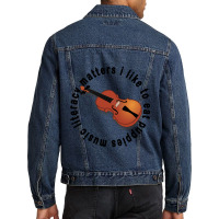 Music Literacy Matters I Like To Eat Puppies Men Denim Jacket | Artistshot