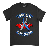 Type 1 Diabetes Superhero Awareness Gift Diabetic Boys Girls Classic T-shirt | Artistshot