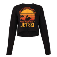 Vintage Water Jet Ski Fun Beach For Men, Retro Jet Ski Cropped Sweater | Artistshot